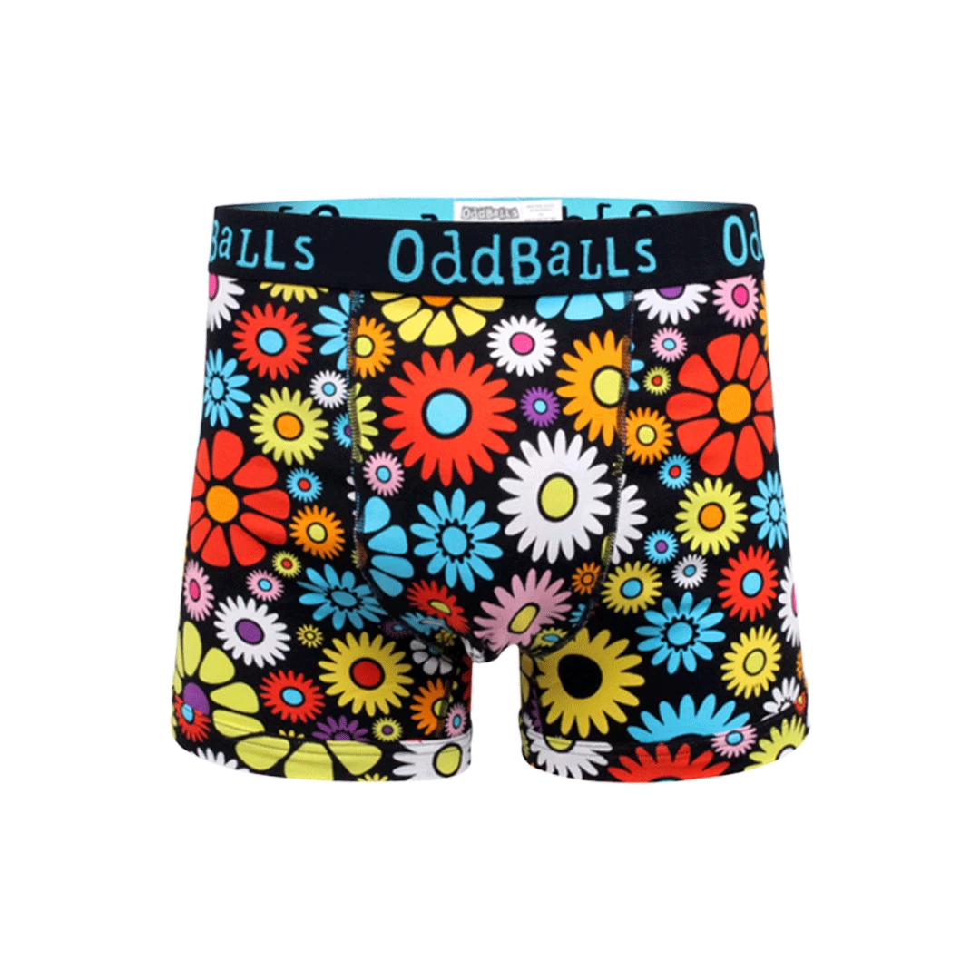 OddBalls Flowery Bundle - Mens Boxer Shorts 3 Pack Bundle
