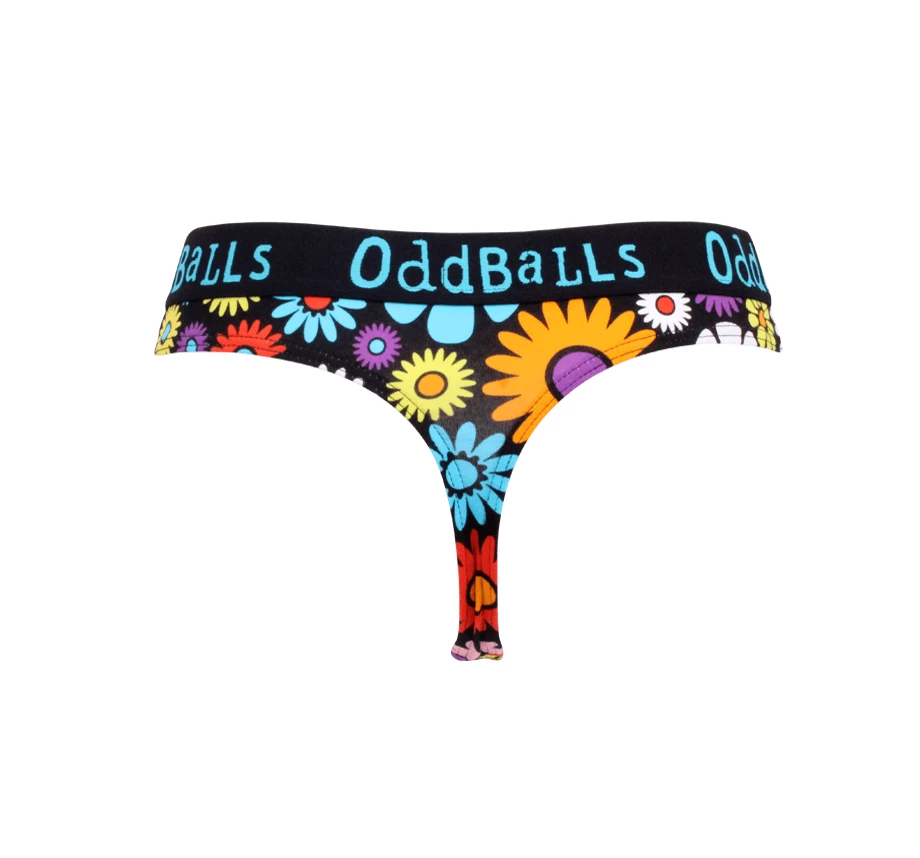 OddBalls Austin Flowers - Teen Girls Thong