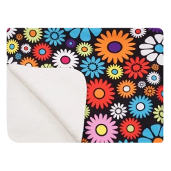 OddBalls Austin Flowers - Luxury Sherpa Fleece Blanket