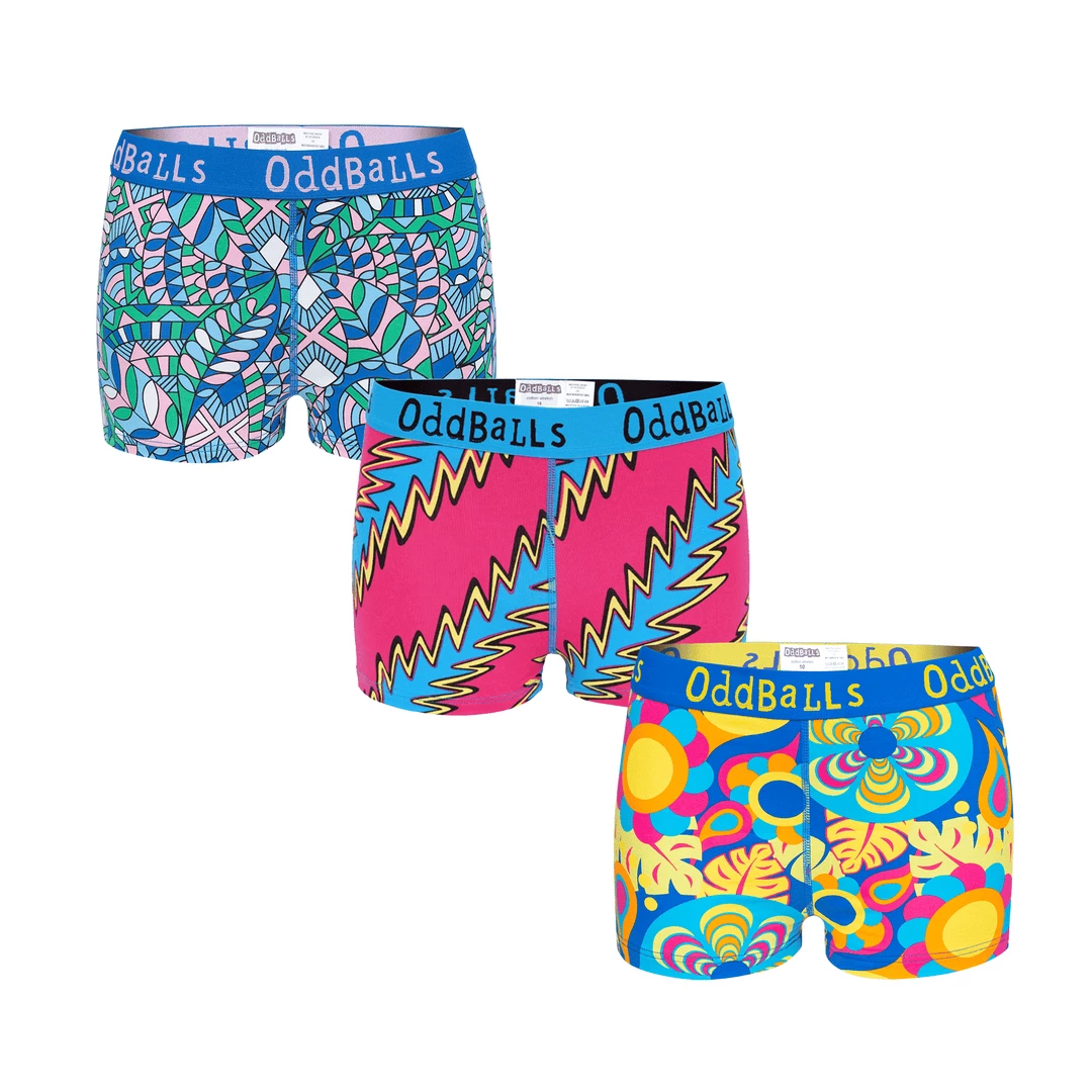 OddBalls Adventurer Bundle - Ladies Boxers 3 Pack Bundle Summer Shop