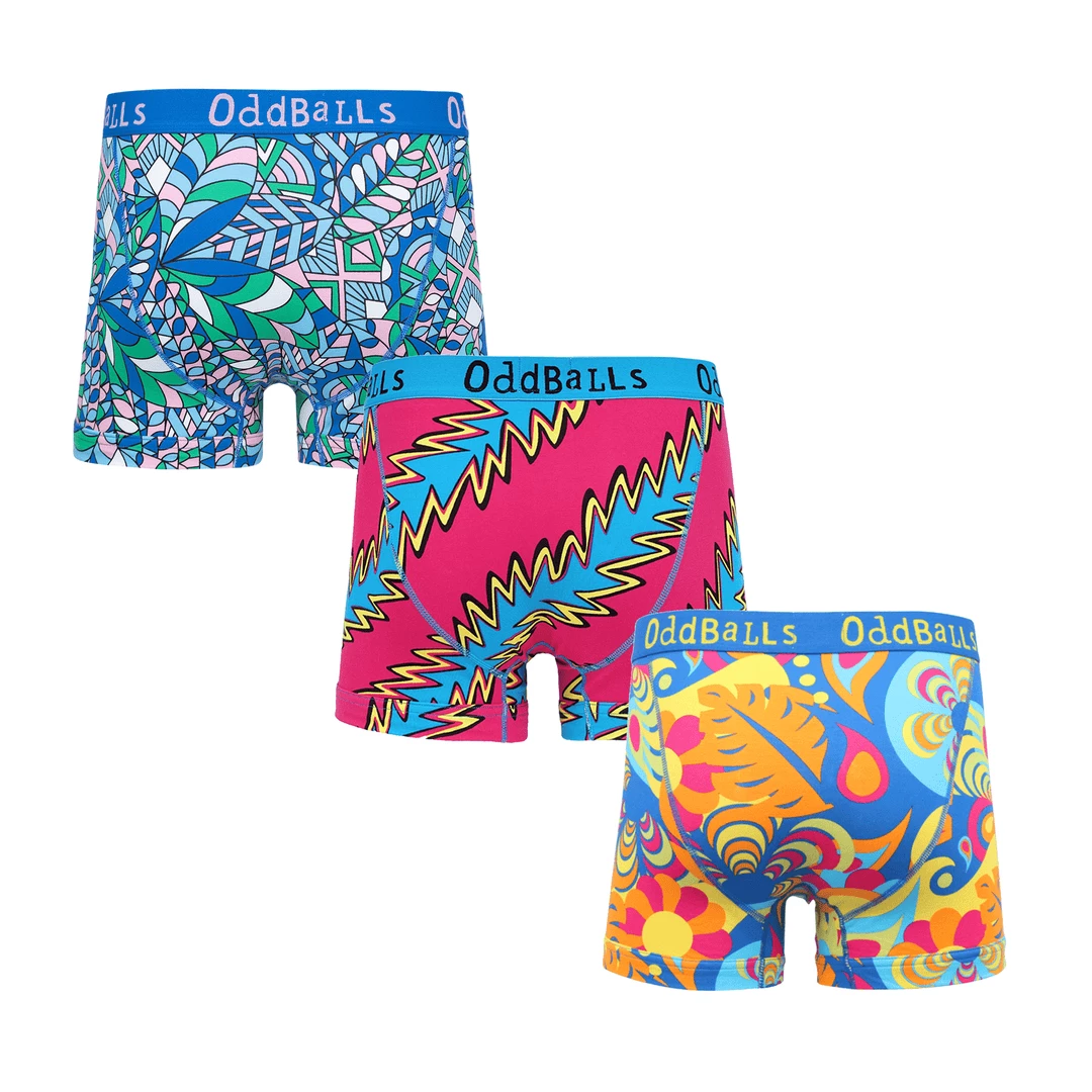 OddBalls Adventurer Bundle - Mens Boxer Shorts 3 Pack Bundle