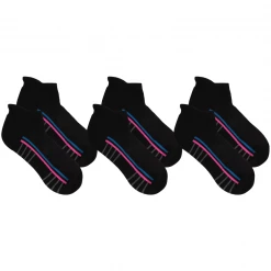 OddBalls Ankle & Trainer Socks All Black Trainer Socks - 3 Pack Sock Bundle (Made From Recycled Plastic)