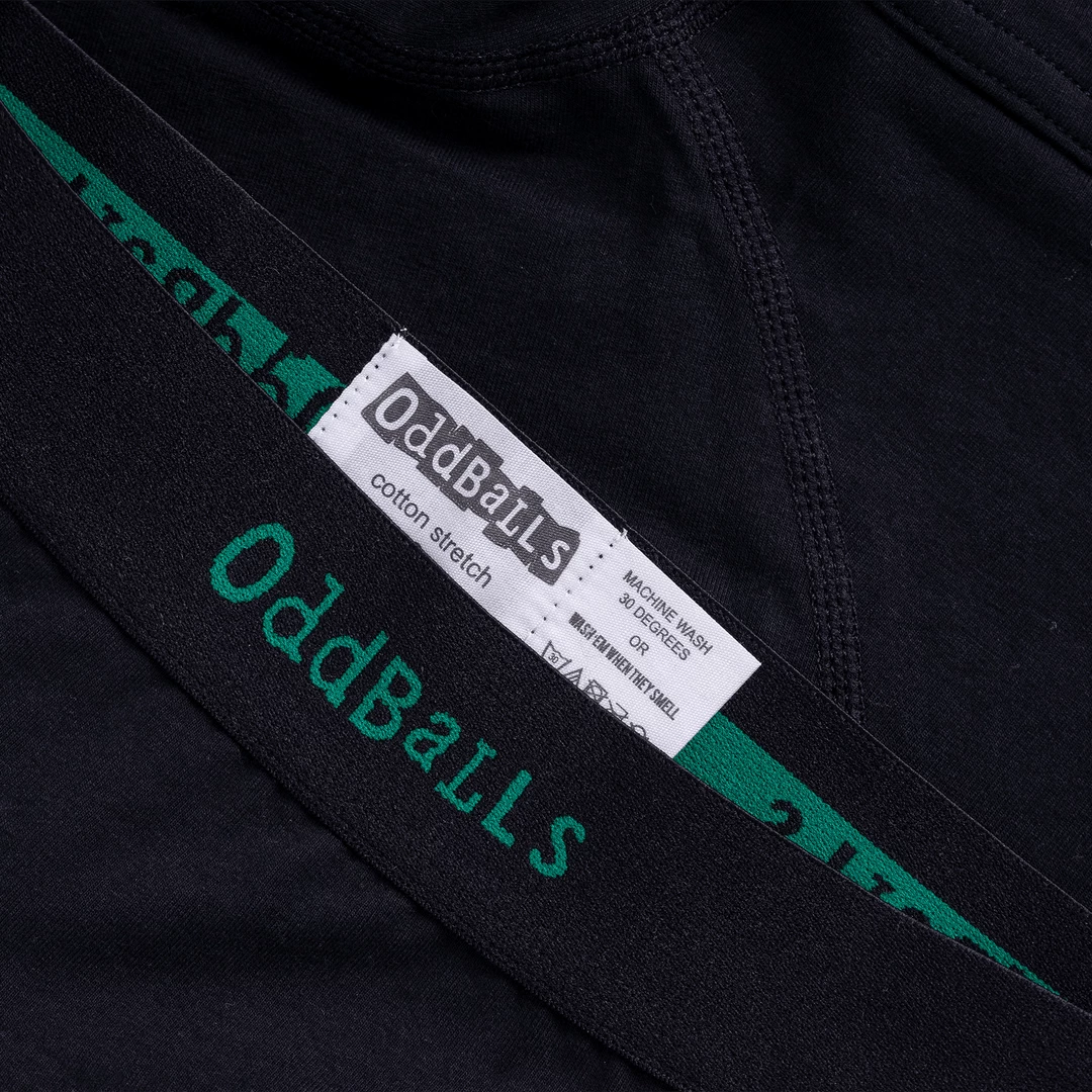 OddBalls Black & Green - Mens Briefs