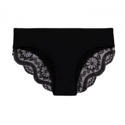 OddBalls Black With Lace - Teen Girls Seamless Brazilian Briefs