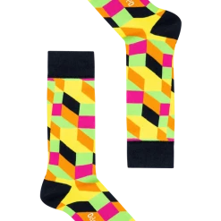 OddBalls Black Tetris - Socks