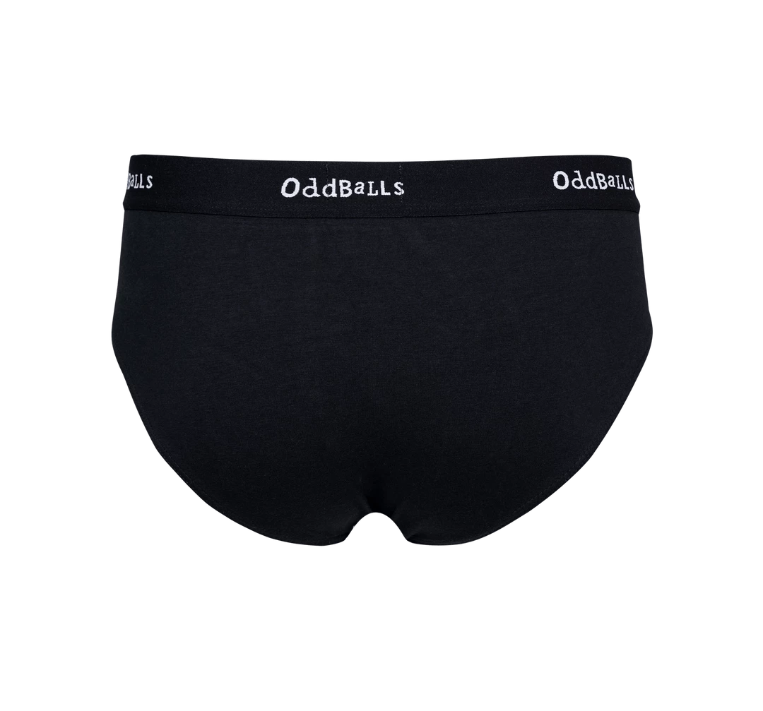 OddBalls Black & White - Teen Boys Briefs