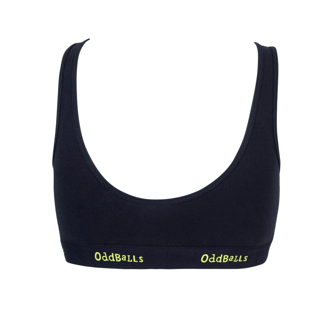 OddBalls Black & Lime - Teen Girls Bralette
