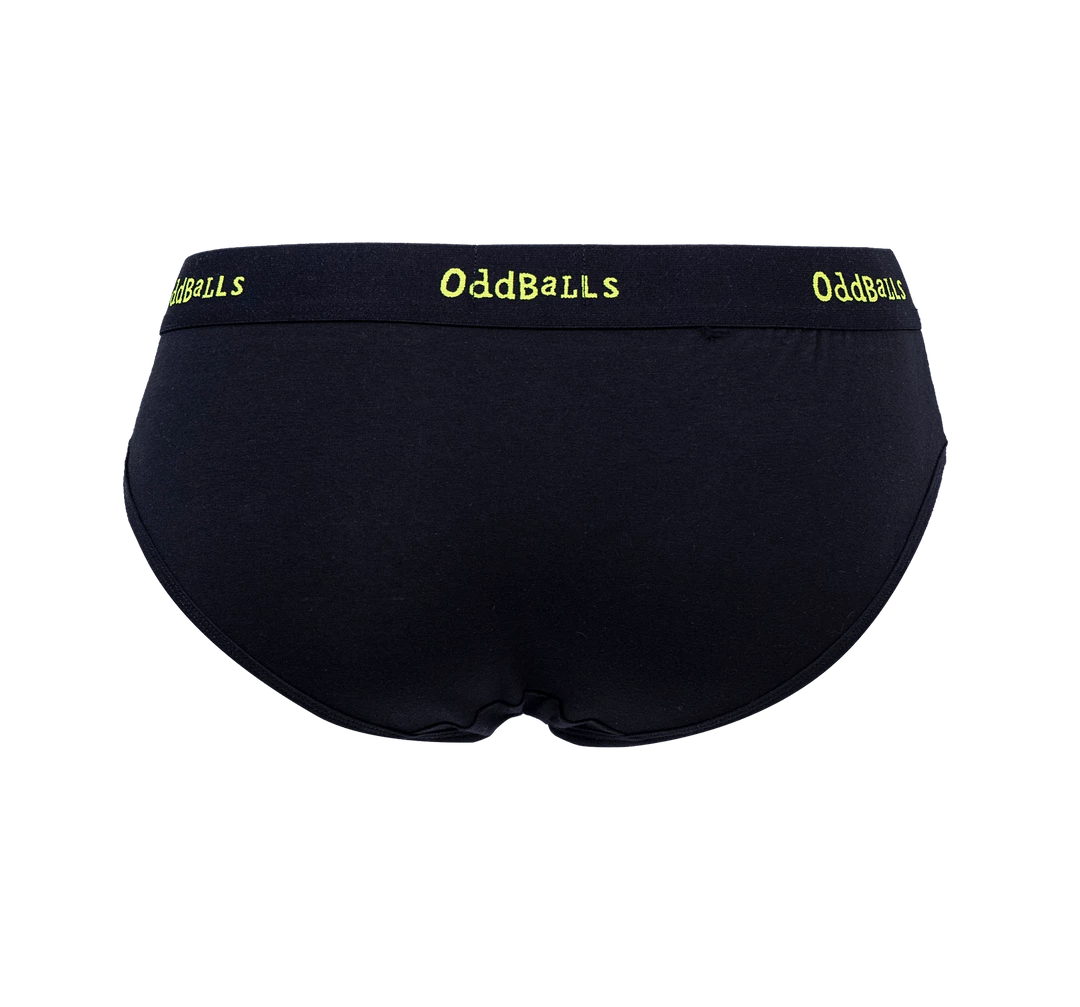 OddBalls Black & Lime - Teen Girls Briefs