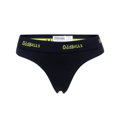 OddBalls Black & Lime - Ladies Thong