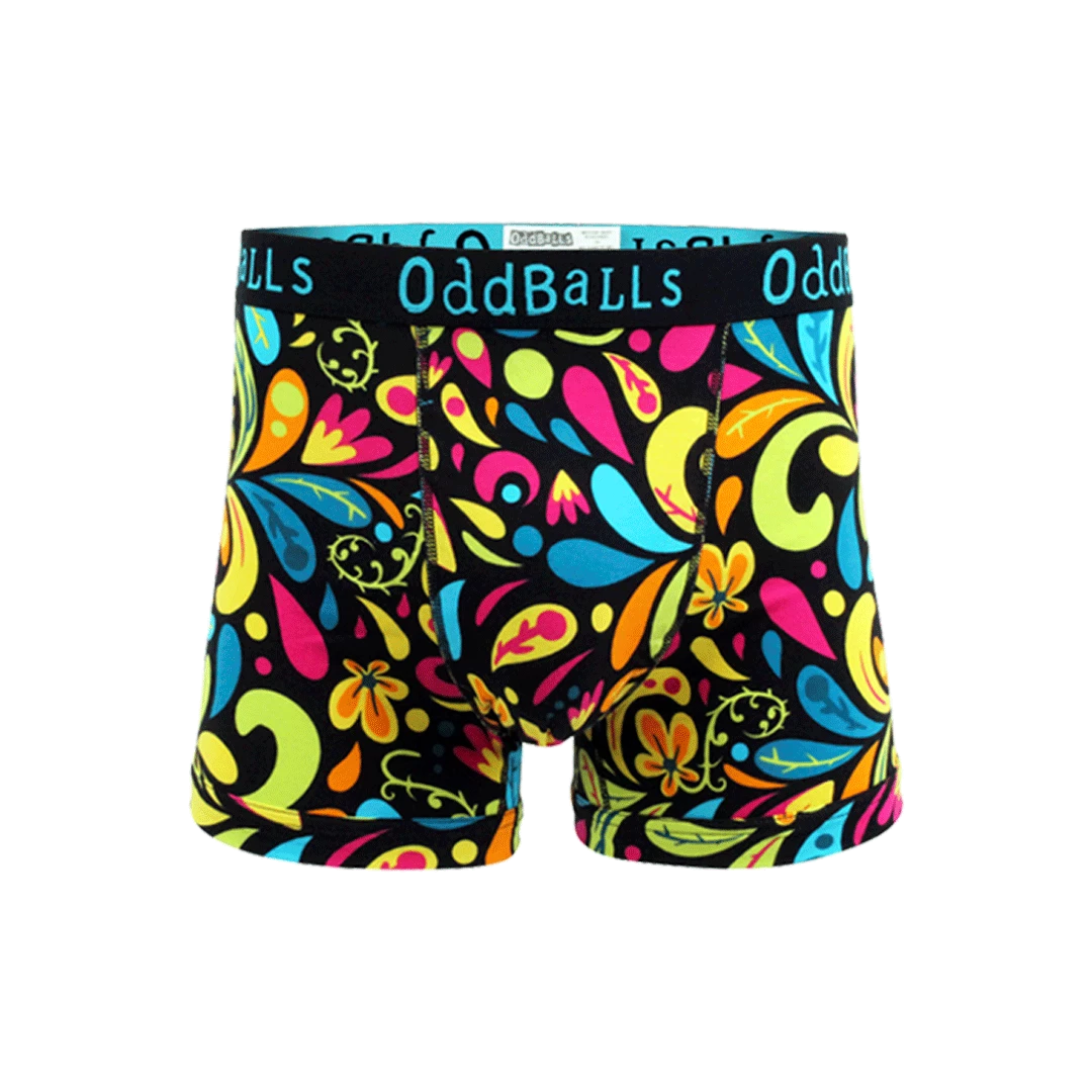 OddBalls Flowery Bundle - Mens Boxer Shorts 3 Pack Bundle