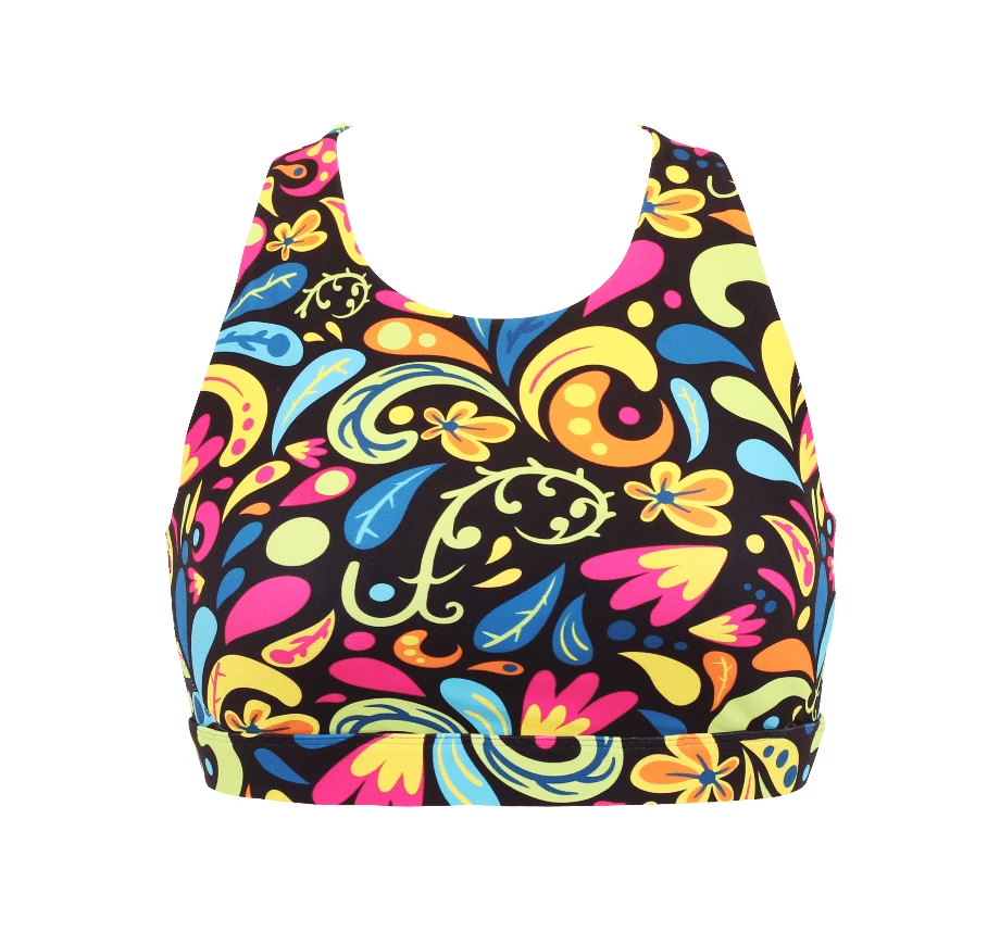 OddBalls Teen Girls Sports Bras Botanical - Teen Girls Sports Bra