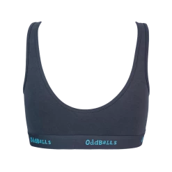OddBalls Charcoal & Blue - Ladies Bralette Bralettes
