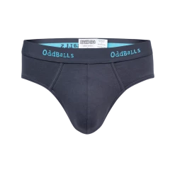OddBalls Charcoal & Blue - Teen Boys Briefs