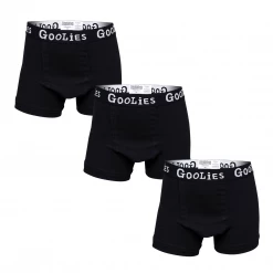 OddBalls Boys Boxer Shorts (Kids) Classic Black Bundle - Kids Boxer Shorts 3 Pack Bundle
