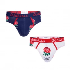 OddBalls England Rugby Union Bundle - Mens Briefs 2 Pack Bundle