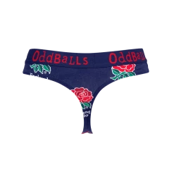 OddBalls England Rugby Navy - Teen Girls Thong Teen Girls Thongs