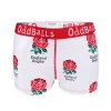 OddBalls England Rugby White - Teen Girls Boxers Teen Girls Boxer Shorts