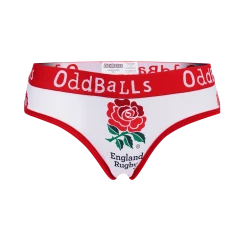 OddBalls England Rugby White - Ladies Briefs