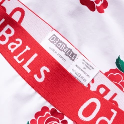 OddBalls England Rugby White - Mens Boxer Shorts