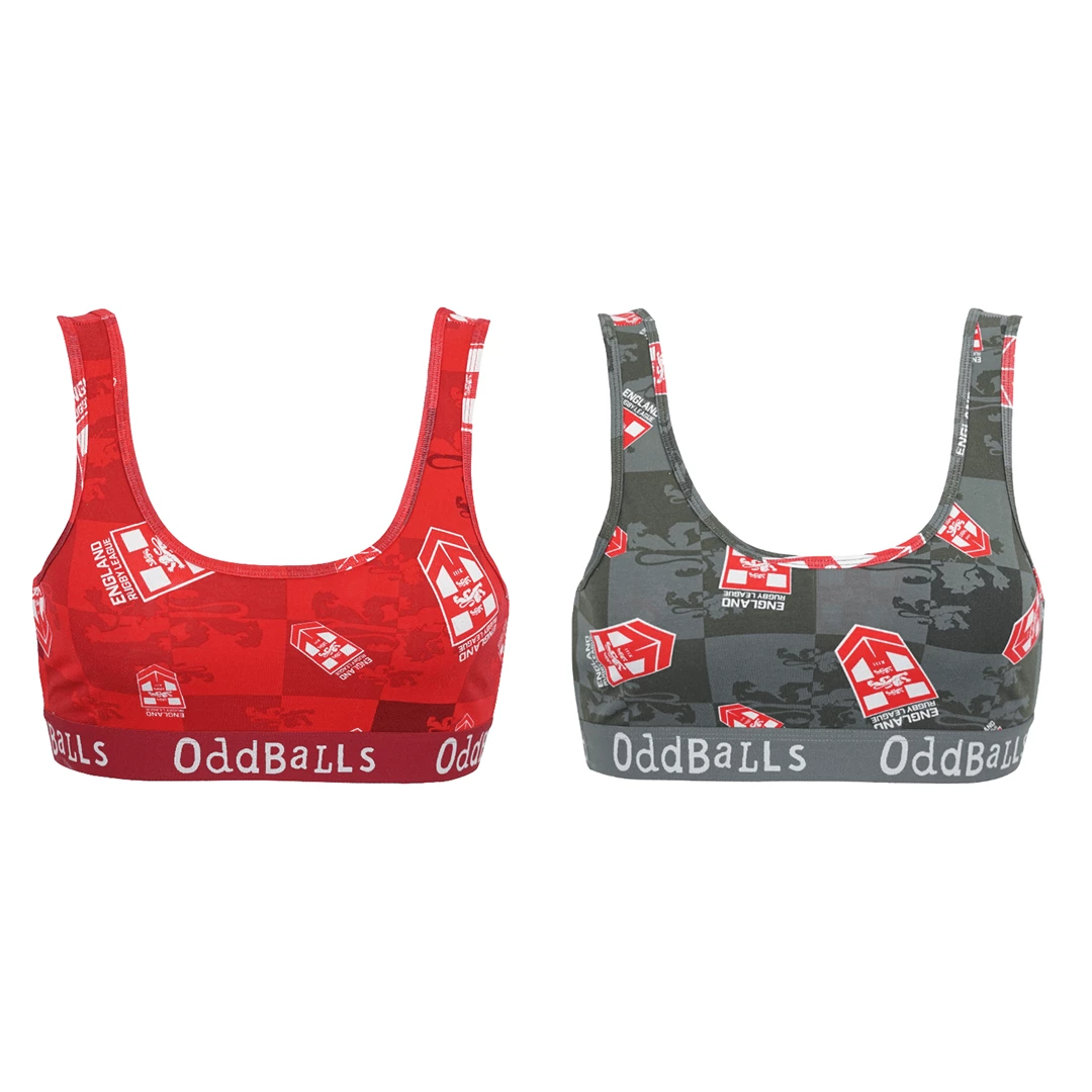 OddBalls Bralettes England Rugby League Bundle - Ladies Bralette Bundle