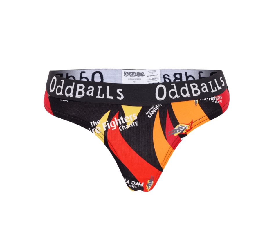 OddBalls The Fire Fighters Charity - Ladies Thong