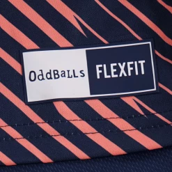 OddBalls Zig Zag - Navy / Coral - Flex Fit - Mens Training T-Shirt Sportswear