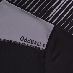 OddBalls Sportswear Zig Zag - Black / Grey - Flex Fit - Mens Training T-Shirt