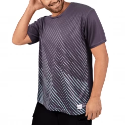 OddBalls Sportswear Zig Zag - Grey / Mint - Flex Fit - Mens Training T-Shirt