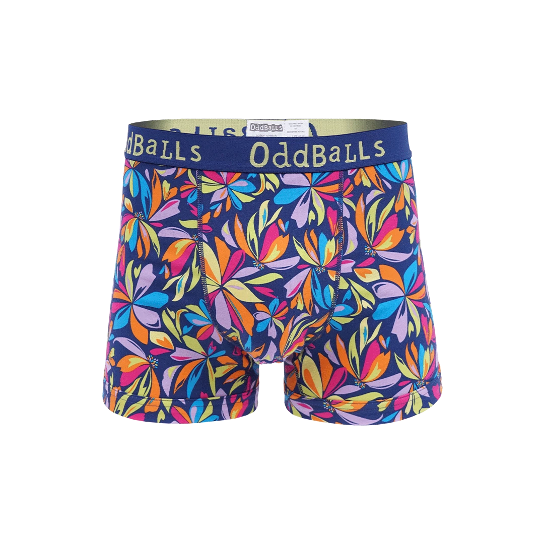 OddBalls Flowery Bundle - Mens Boxer Shorts 3 Pack Bundle