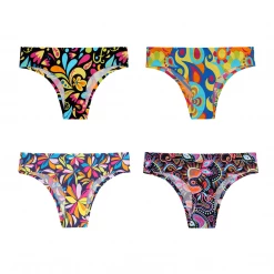 OddBalls Flowery Bundle - Ladies Seamless 4 Pack Bundle