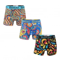 OddBalls Boys Boxer Shorts (Kids) Funky Bundle - Kids Boxer Shorts 3 Pack Bundle