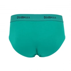 OddBalls Green & Black - Teen Boys Briefs