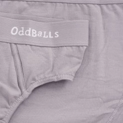 OddBalls Grey & White - Teen Boys Briefs