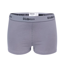 OddBalls Grey & Black - Ladies Boxers