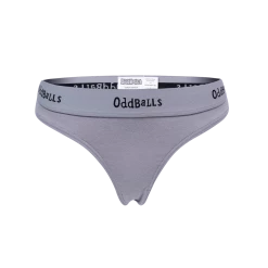 OddBalls Teen Girls Thongs Grey & Black - Teen Girls Thong