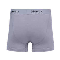 OddBalls Grey & Black - Mens Boxer Shorts