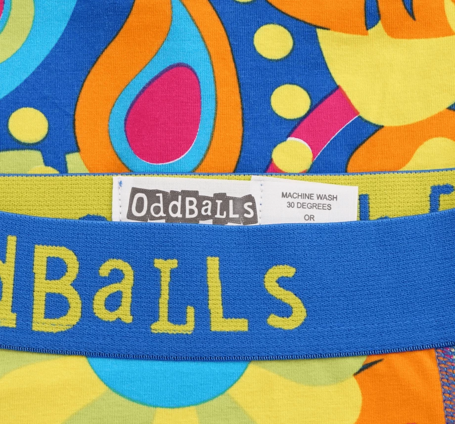 OddBalls Hippy Jungle - Teen Girls Boxers Teen Girls Boxer Shorts