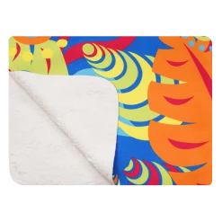 OddBalls Hippy Jungle - Luxury Sherpa Fleece Blanket