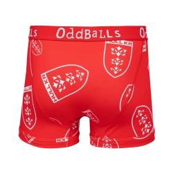OddBalls Hull KR - Red - Teen Boys Boxer Shorts