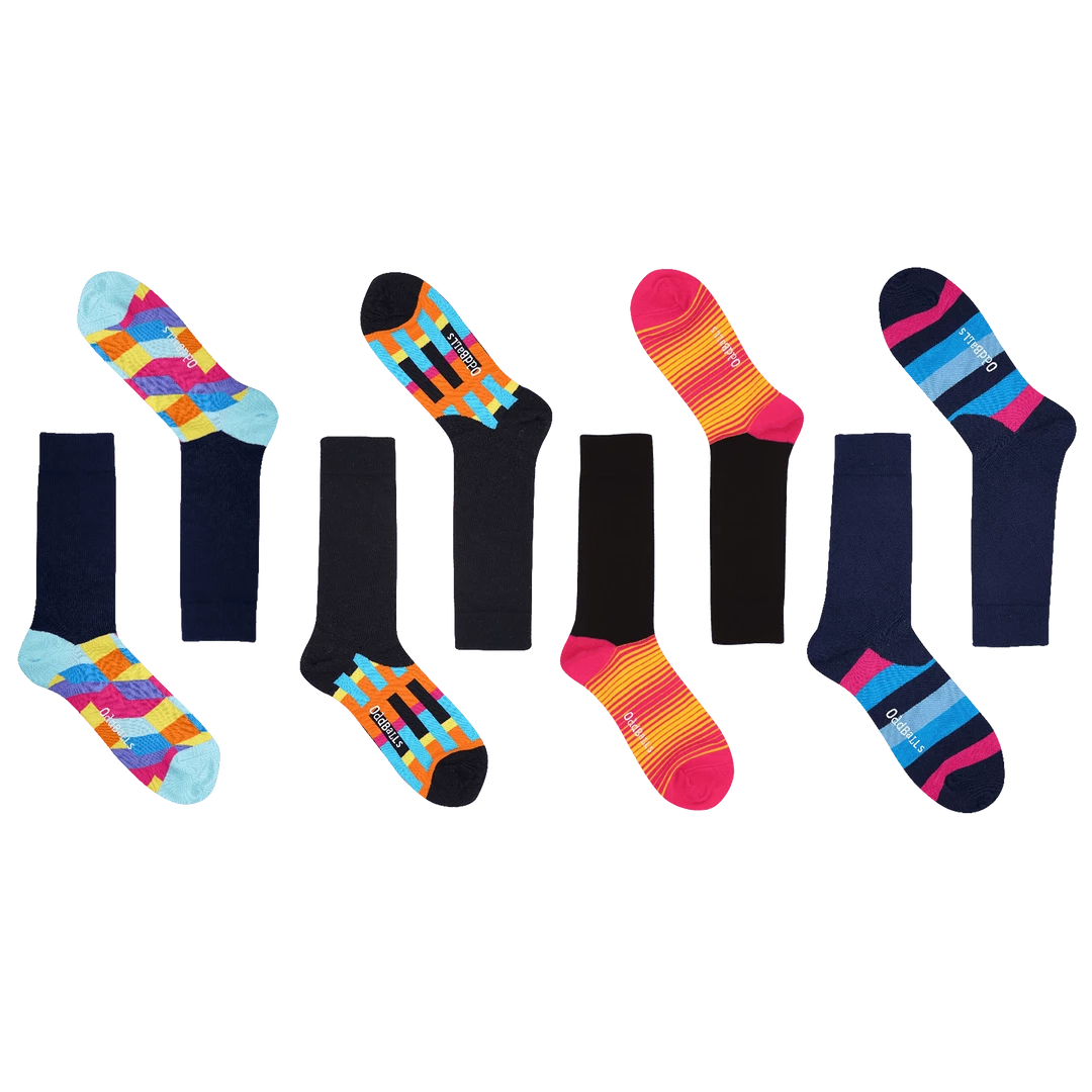 OddBalls Hidden Four Bundle - 4 Pack Sock Bundle