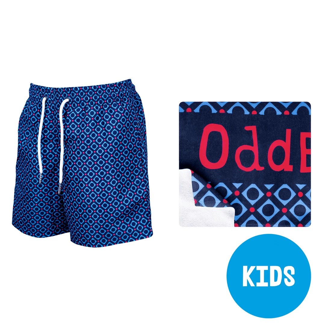 OddBalls Abstract - Kids Swim Shorts & Towel Bundle Summer Shop