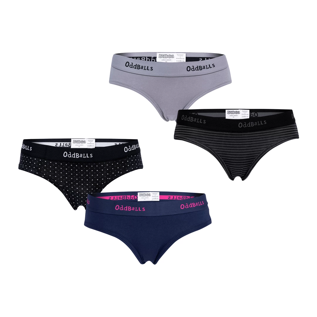 OddBalls Summer Sale | Leisure Bundle - Ladies Briefs 4 Pack Bundle