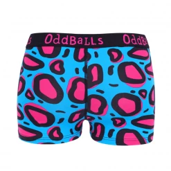 OddBalls Lazy Leopard - Teen Girls Boxers Teen Girls Boxer Shorts