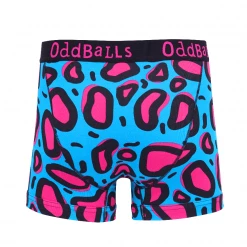 OddBalls Lazy Leopard - Mens Boxer Shorts