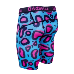 OddBalls Lazy Leopard - Compression Shorts