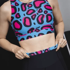 OddBalls Lazy Leopard - Leggings + Sports Bra Bundle