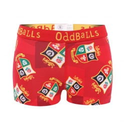 OddBalls British & Irish Lions - Red - Teen Girls Boxers Teen Girls Boxer Shorts