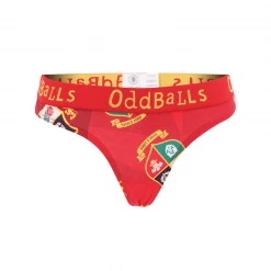OddBalls British & Irish Lions - Red - Ladies Thong