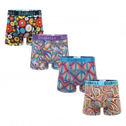 OddBalls Summer Sale | Beach Bundle - Mens Boxer Shorts 4 Pack Bundle
