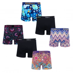 OddBalls Blended Bundle - Mens Boxer Shorts 6 Pack Bundle